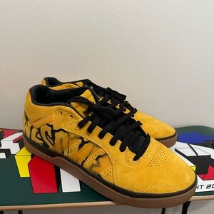 Adidas Yellow and Black Skateboarding Sneakers